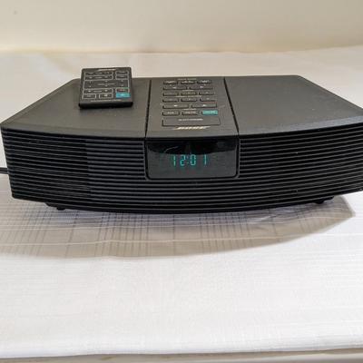 BOSE Wave Music System Radio AM/FM Alarm Clock AWR1-1W Black W/ Remote