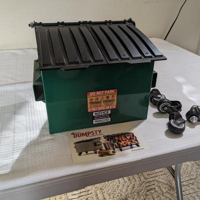New Dumpsty Green Mini Steel Desktop Dumpster