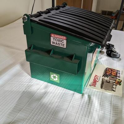 New Dumpsty Green Mini Steel Desktop Dumpster