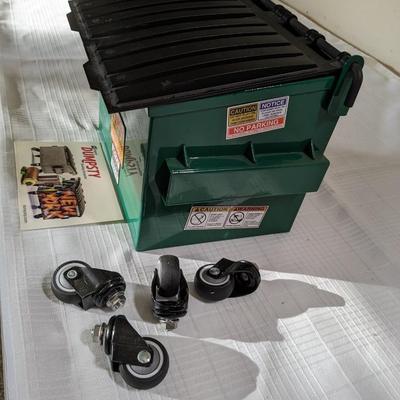 New Dumpsty Green Mini Steel Desktop Dumpster