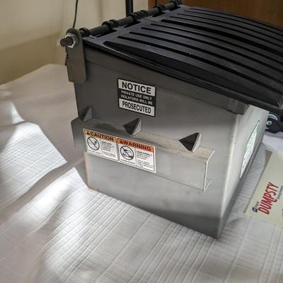 New #2 Dumpsty Mini Steel Desktop Dumpster in Raw Unpainted Steel