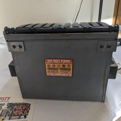 New #2 Dumpsty Mini Steel Desktop Dumpster in Raw Unpainted Steel