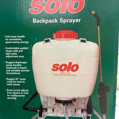 Lot 1410 solo backpack sprayer