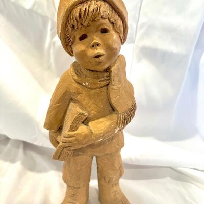 Vintage Lee Bortin Boy Clay Figurine