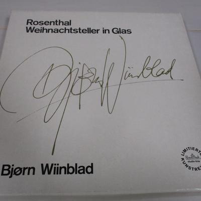 1977 Bjorn Winblad Rosenthal Weihnact Steller Plate In Box