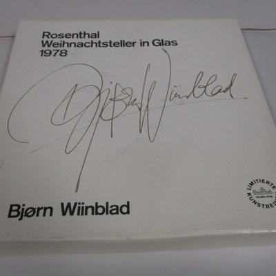 1978 Bjorn Winblad Rosenthal Weihnact Steller Plate In Box