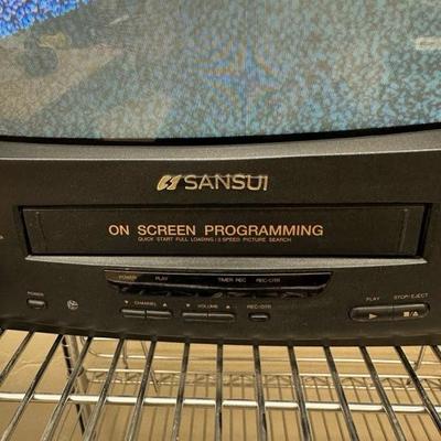 Lot 1373 Sansui TV, video cassette recorder combo