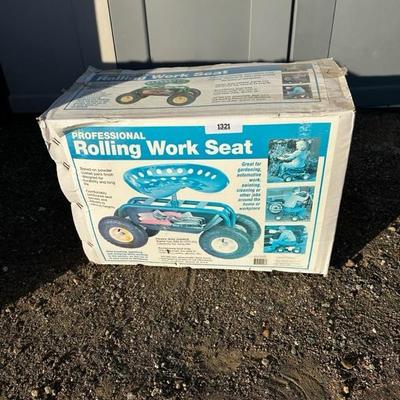 Lot 1321 Rolling work seat