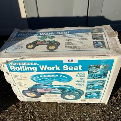 Lot 1321 Rolling work seat