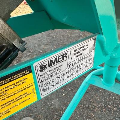 Lot 1327 Imer Electric Cement Mixer