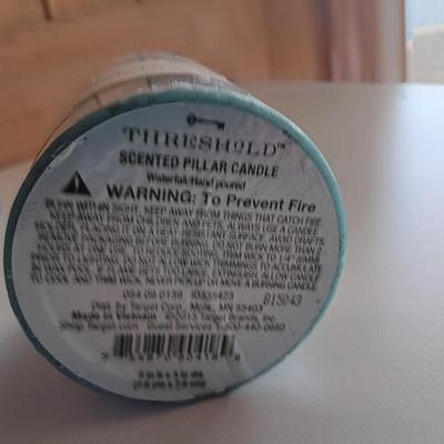 Four new threshold hand poured scented candles - Waterfall.