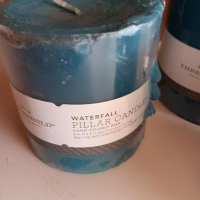 Four new threshold hand poured scented candles - Waterfall.