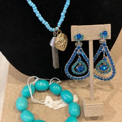 Pretty blues and green jewelry
