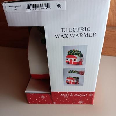 New Electric wax warmer - Camper with a pine tree with new scented wax cubes