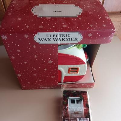 New Electric wax warmer - Camper with a pine tree with new scented wax cubes