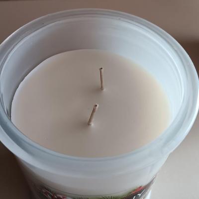 Three new scented candles - Glade Pine wonderland, and Tuscany Peppermint candy