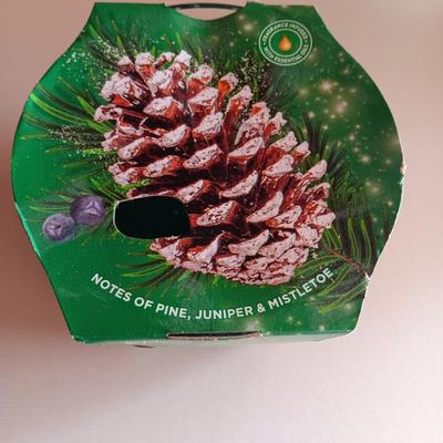 Three new scented candles - Glade Pine wonderland, and Tuscany Peppermint candy