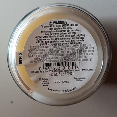 Three new candles - Evergreen - Mandarin & candied clove and Frosted Cranberry Bath & Bodyworks