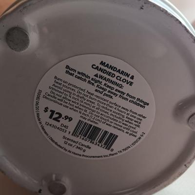 Three new candles - Evergreen - Mandarin & candied clove and Frosted Cranberry Bath & Bodyworks