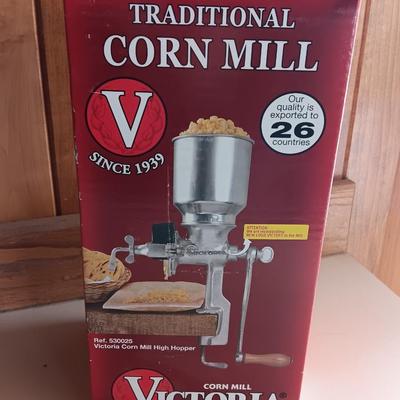 NEW Victoria Traditional Corn Grinder with high hopper