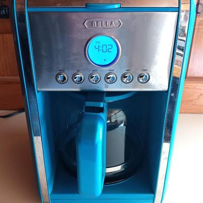 Sensio Inc. Bella Electric Coffee maker - working condition wonderful TEAL color!