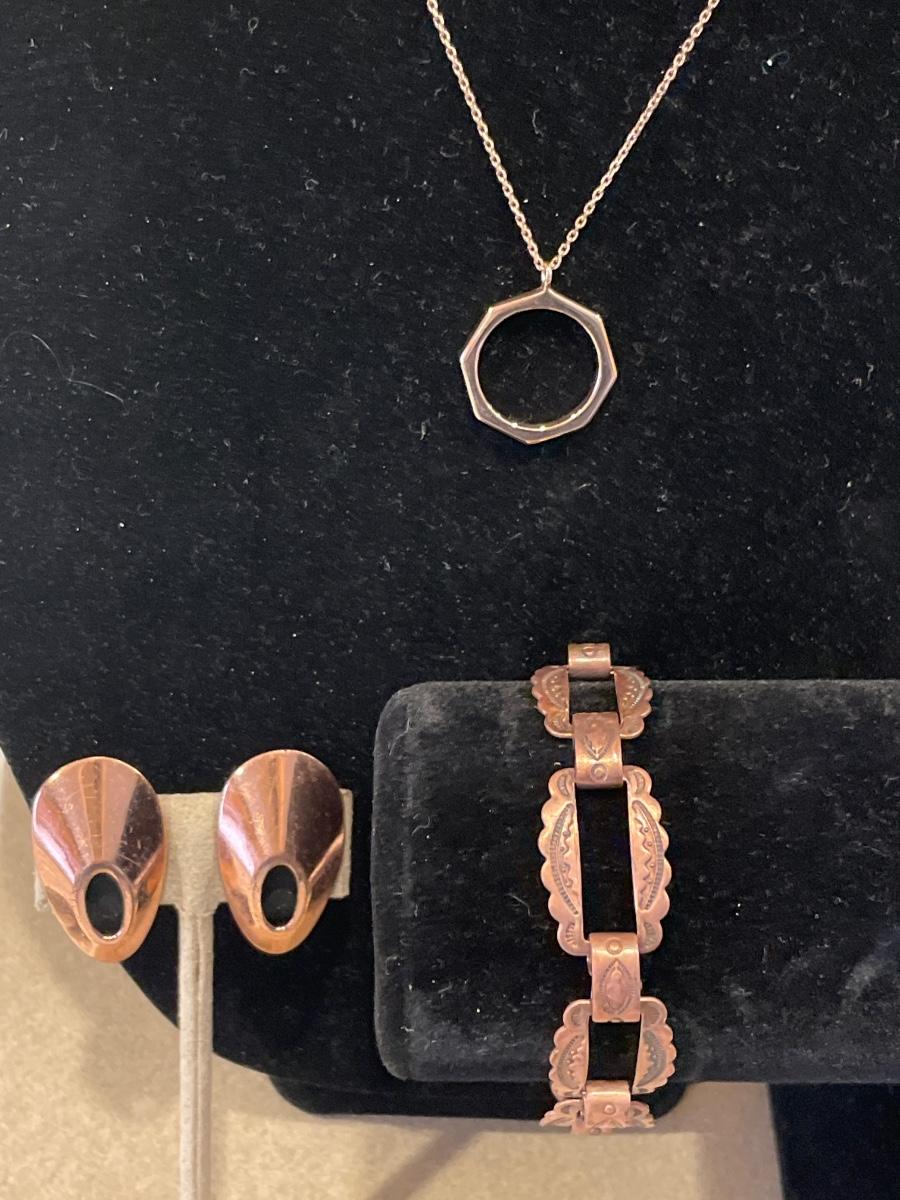Copper color jewelry
