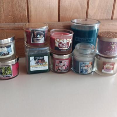 10 New miniature scented candles