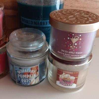 10 New miniature scented candles