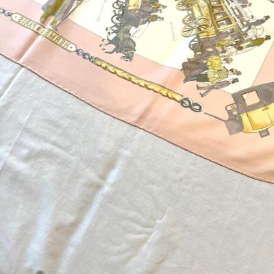 113 Authentic HERMÃ‰S Carre 90 Silk Scarf Omnibus Et Voitures de Place by Philippe Ledoux 1967