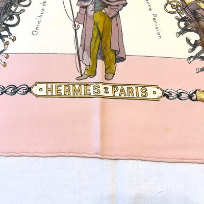 113 Authentic HERMÃ‰S Carre 90 Silk Scarf Omnibus Et Voitures de Place by Philippe Ledoux 1967