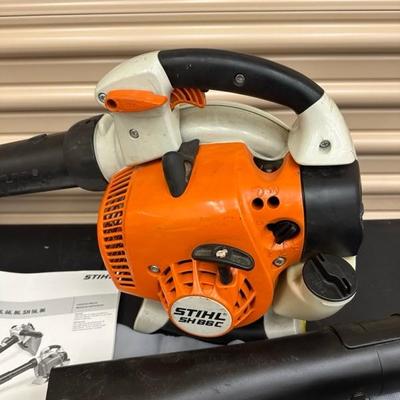 Lot 1374 Stihl gas powered blower model SH 86C