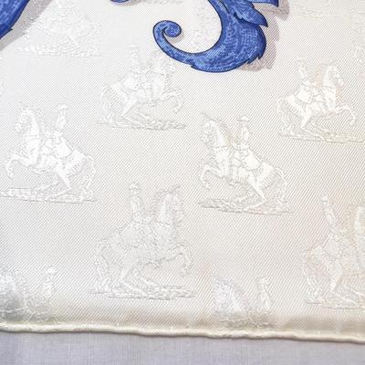 117 Authentic HERMÃ‰S Carre 90 Silk Scarf L'instruction Dv Roy En' L' Exercise De Monter A Cheval By Henri d'Origny 1993