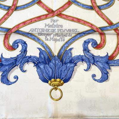 117 Authentic HERMÃ‰S Carre 90 Silk Scarf L'instruction Dv Roy En' L' Exercise De Monter A Cheval By Henri d'Origny 1993