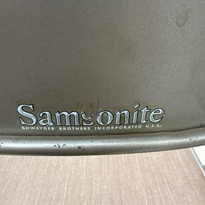 Lot number 1423 two samsonite folding chairs