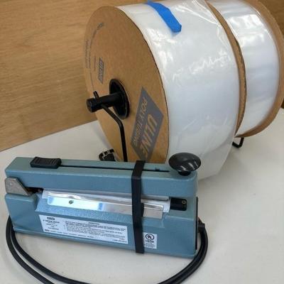 Lot, 1382. Uline impulse sealer plus sealer bags.