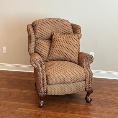 LANE ~ Claw & Ball Nail-Head Upholstered Arm Chair ~ *Please Read Details