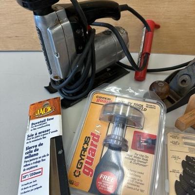 Lot 1062 miscellaneous tools, including vintage, craftsman stroller, saw