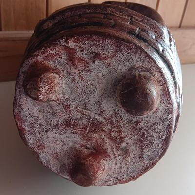 Miniature Skeeterlog Chiminea with three new scented bed bath & Beyond candles