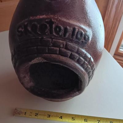 Miniature Skeeterlog Chiminea with three new scented bed bath & Beyond candles