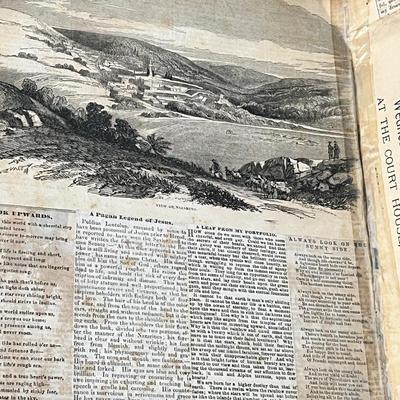 Interesting Antique Scrapbook - Earliest Date 1859
