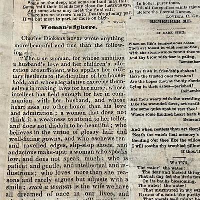 Interesting Antique Scrapbook - Earliest Date 1859