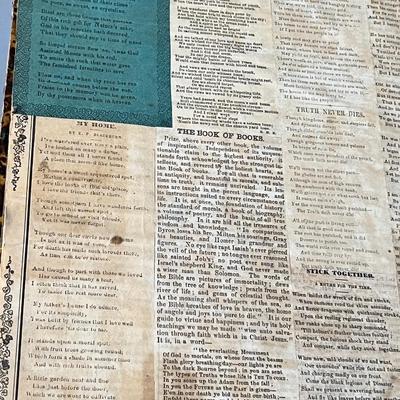 Interesting Antique Scrapbook - Earliest Date 1859