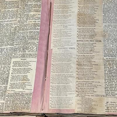 Interesting Antique Scrapbook - Earliest Date 1859