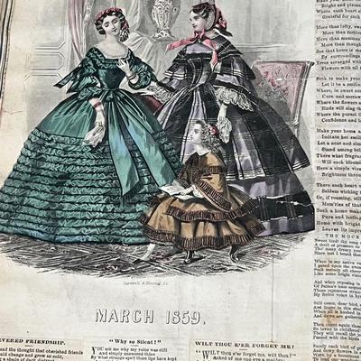 Interesting Antique Scrapbook - Earliest Date 1859