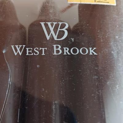 Two matching sets of candle holders - Gallery & Silverplated - and a pack of tapered candles