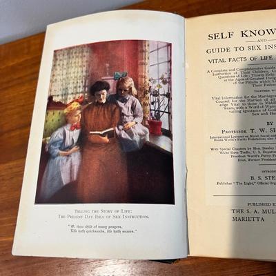 c. 1913 Self Knowledge Guide to Sex Instruction Book