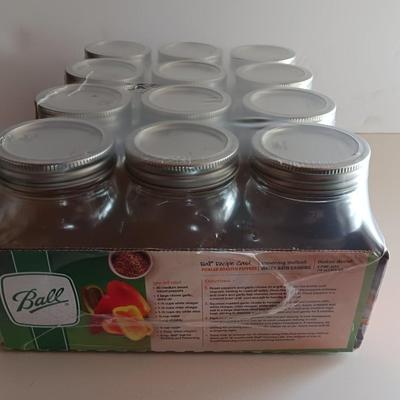 12 Pint 16-ounce Mason Jars BRAND NEW canning jars