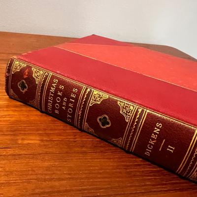 Antique Lot 3 Charles Dickens Books + 2 Children's Christmas Books