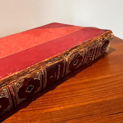 Antique Lot 3 Charles Dickens Books + 2 Children's Christmas Books
