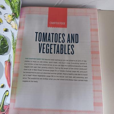 Complete Guide to Pressure canning book with canning supplies and utensils